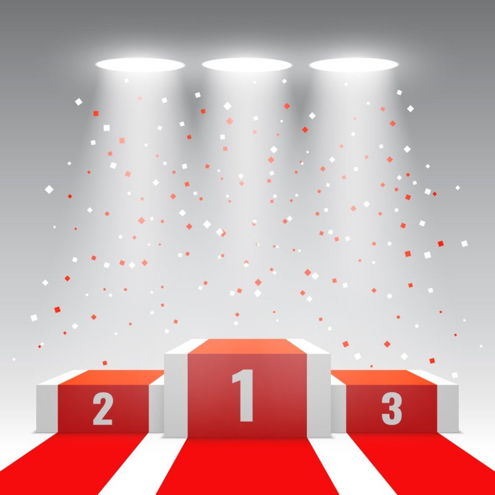 Подиум для призовых мест