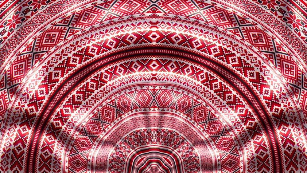 Подложка в русском народном стиле