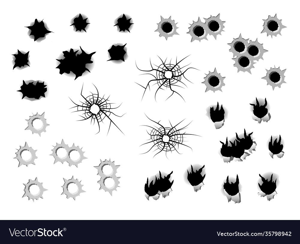 Векторные следы от пуль