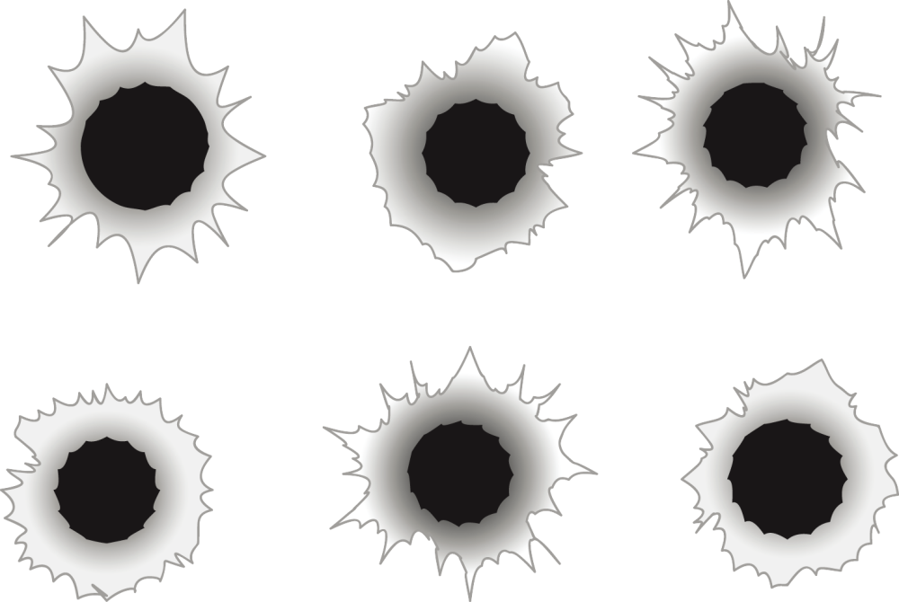 Следы от пуль