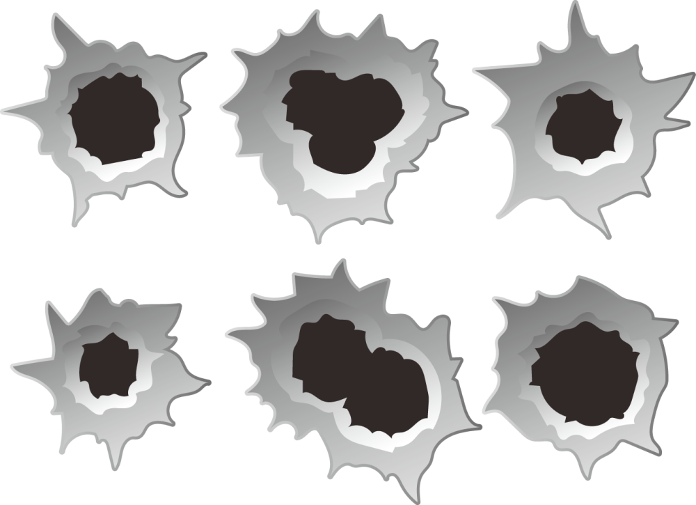 Отверстия от пуль вектор