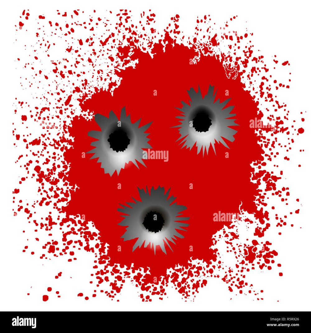Пулевое отверстие на прозрачном фоне