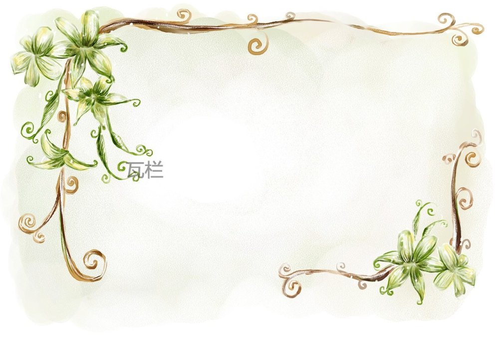 Рамка растительная для текста