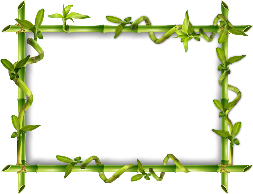 Бамбуковая рамка для фотошопа