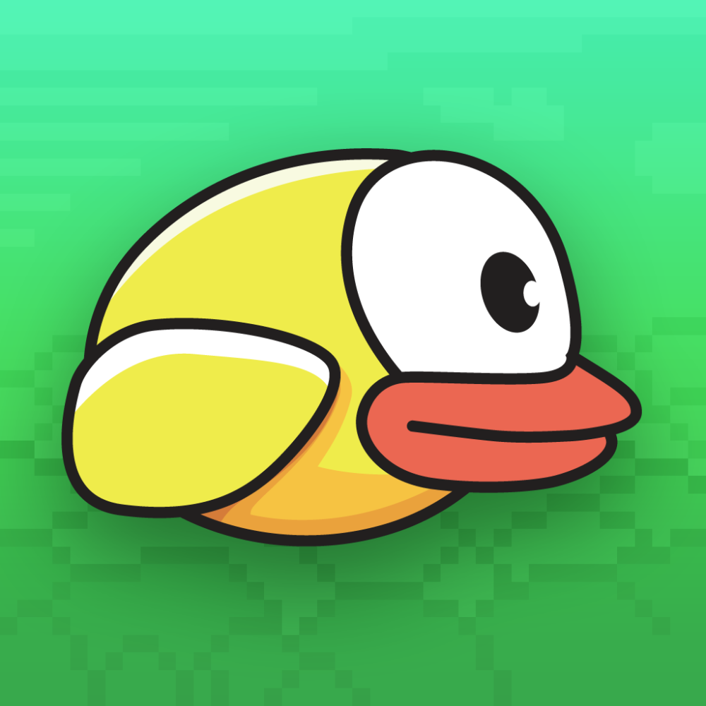 Птица из игры Flappy Bird
