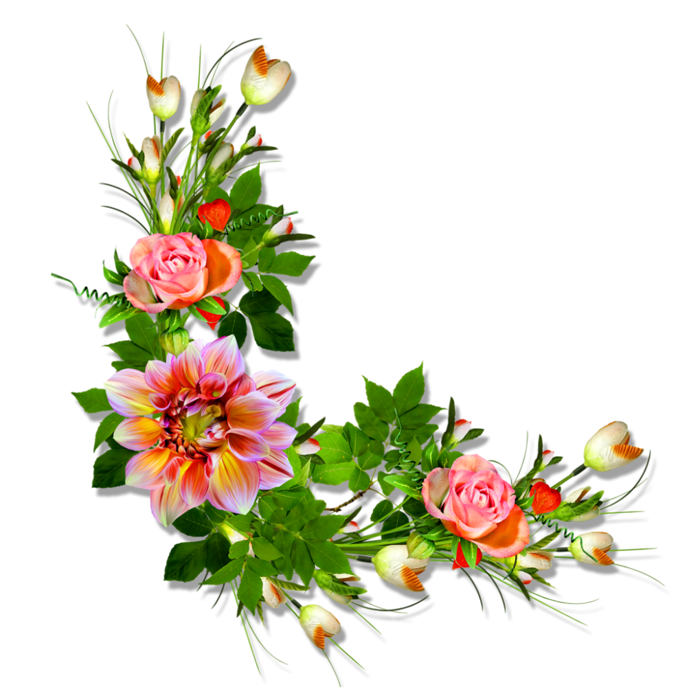 Уголок из цветов