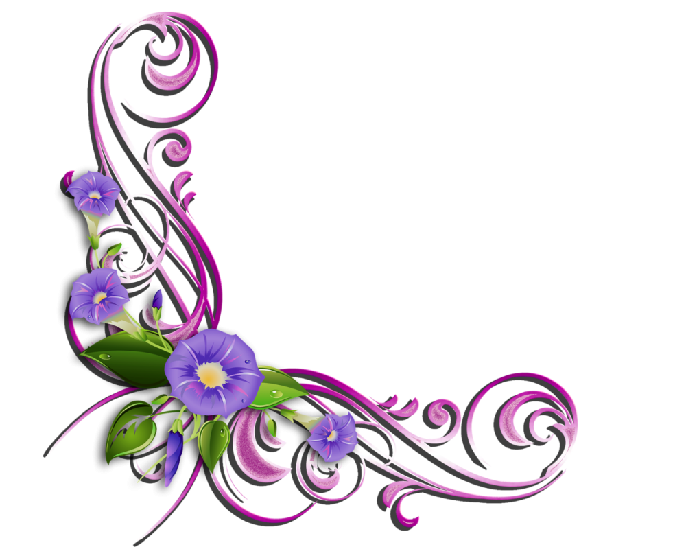 Уголки на прозрачном фоне