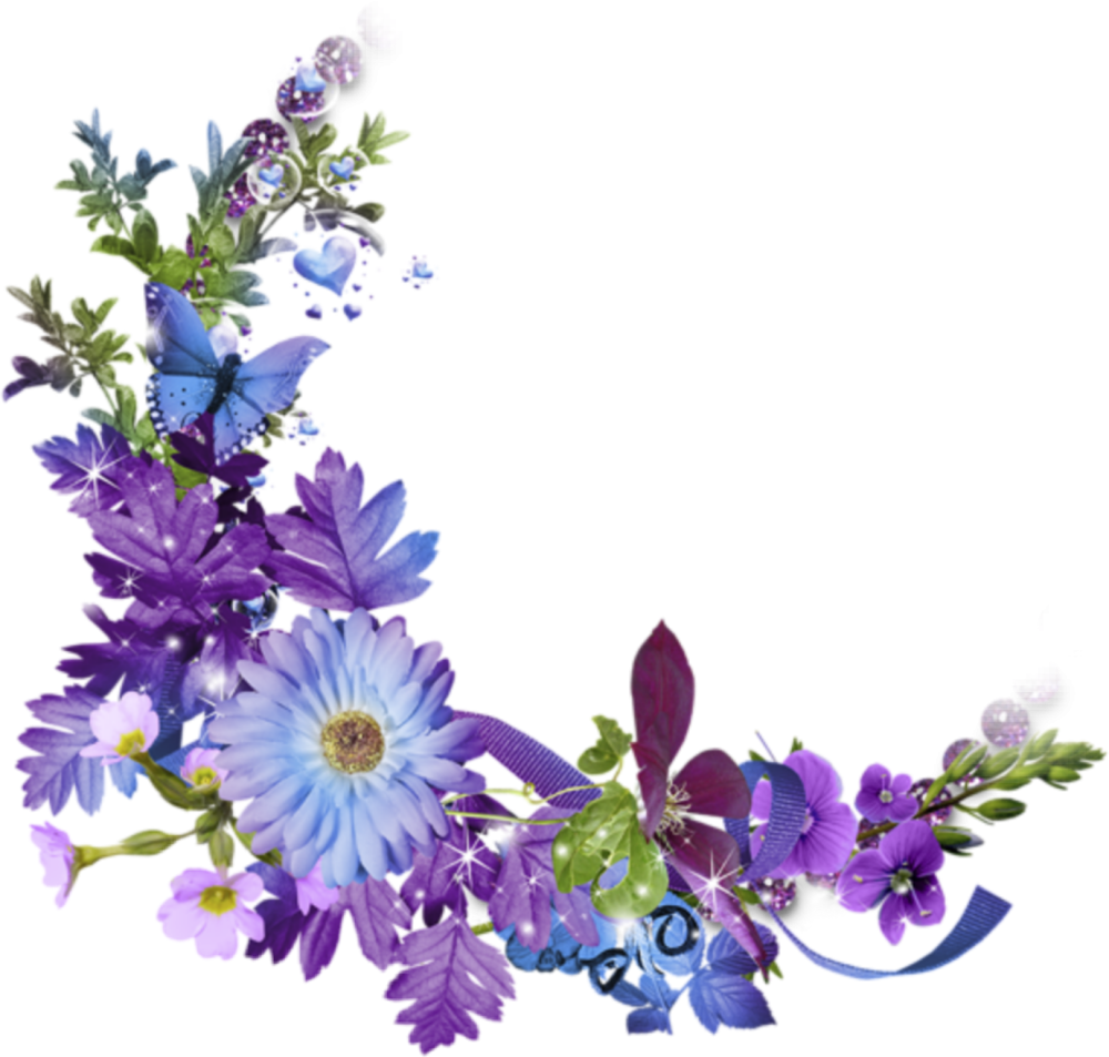 Уголок из цветов