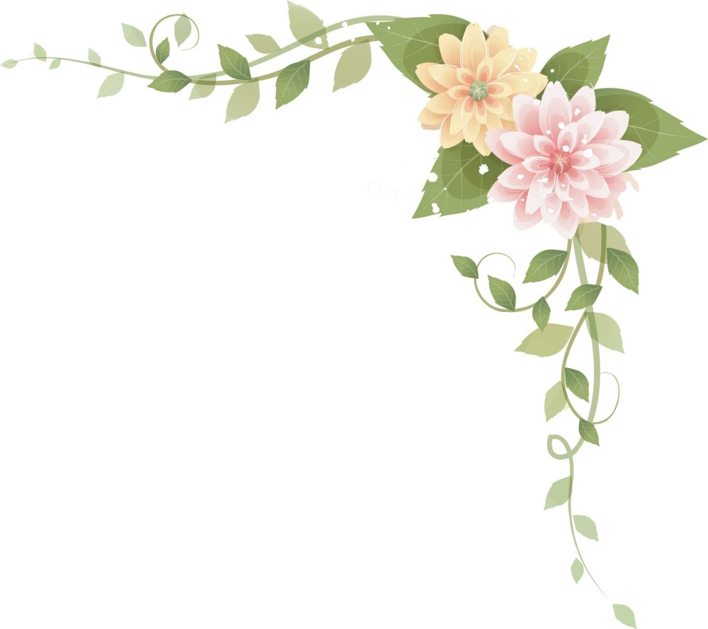 Цветы по углам