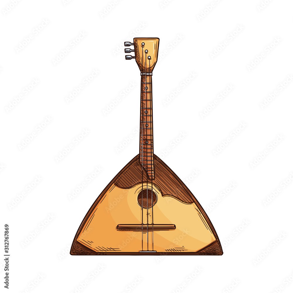 Народный музыкальный инструмент балалайка