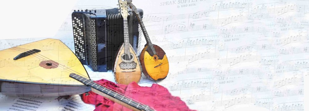 Фон народные инструменты