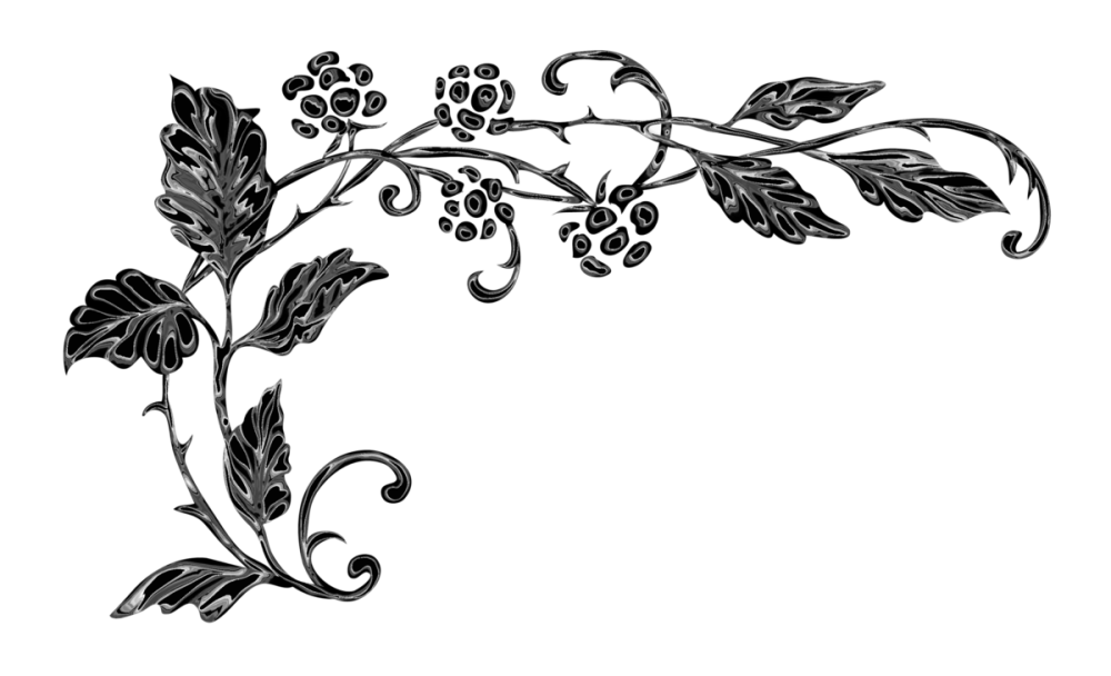 Растительный орнамент угловой