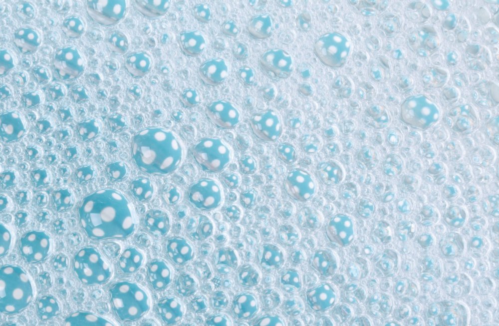 Плитка пузырьки голубая