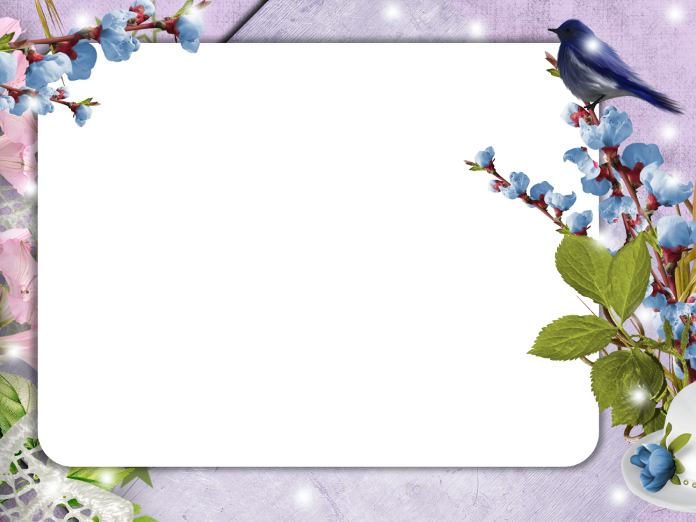 Рамка с весенними цветами