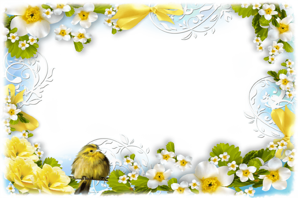 Весенний фон с птичками