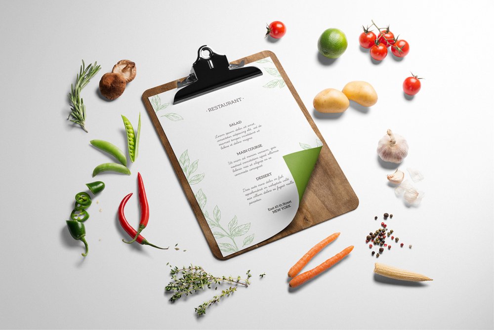 Мокап овощи