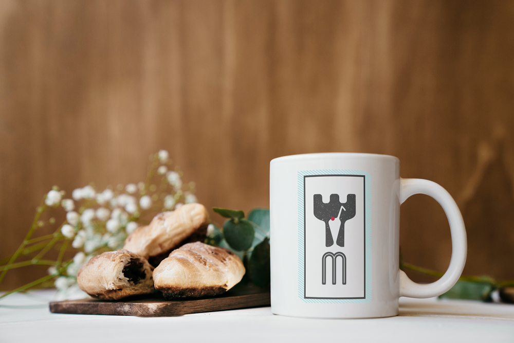 Металлическая Кружка мокап