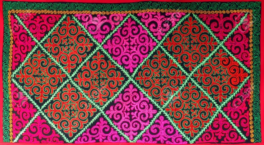 Казахские ковры с орнаментом