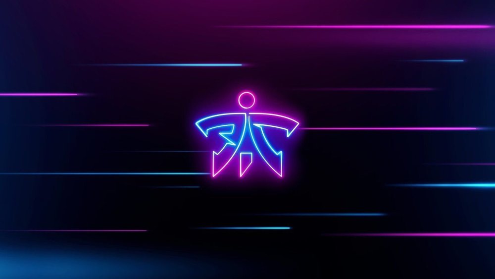 Японские иероглифы неон