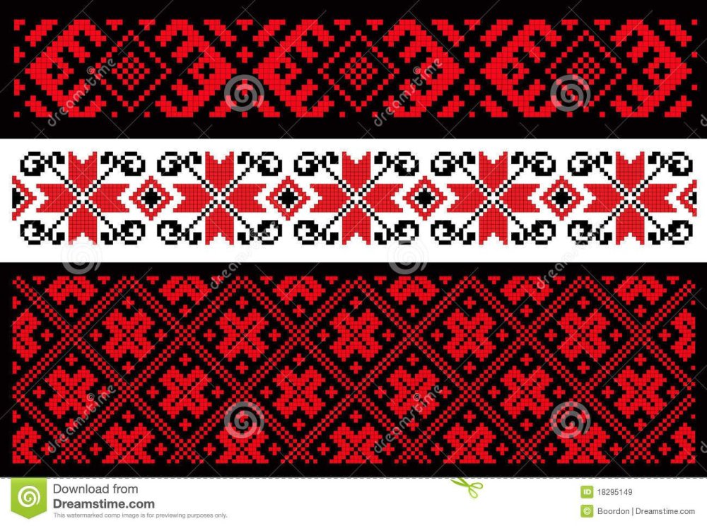 Славянский орнамент черный