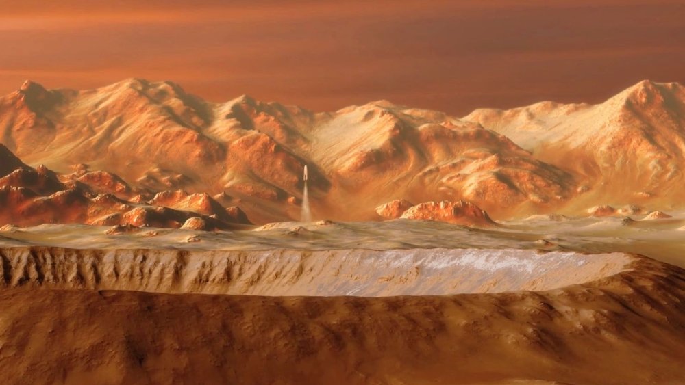 Обои пейзаж Марса