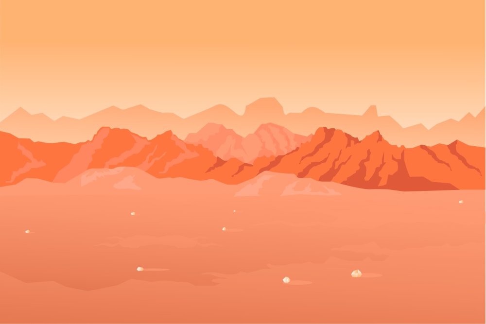 Arabia Terra Марс