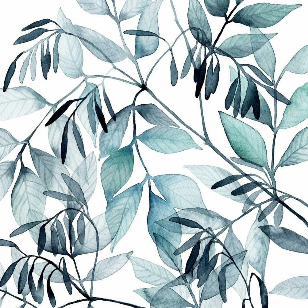 Акварельный фон для пригласительных эвкалипт