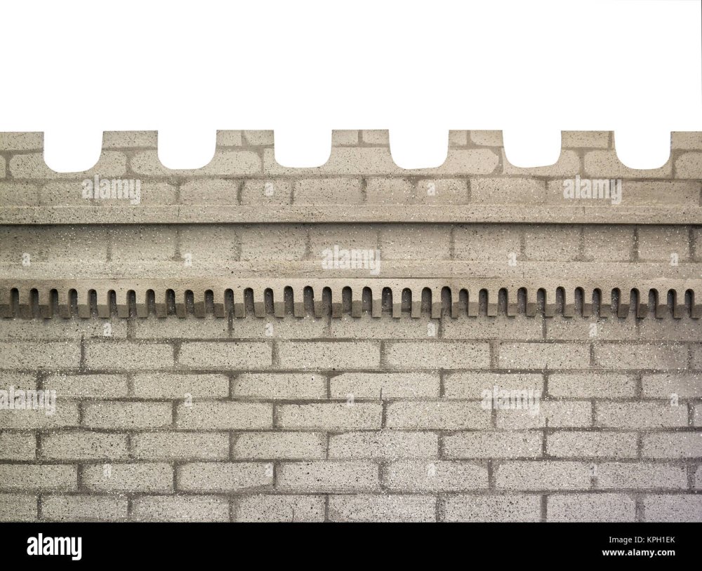 Стены замка с зубцами