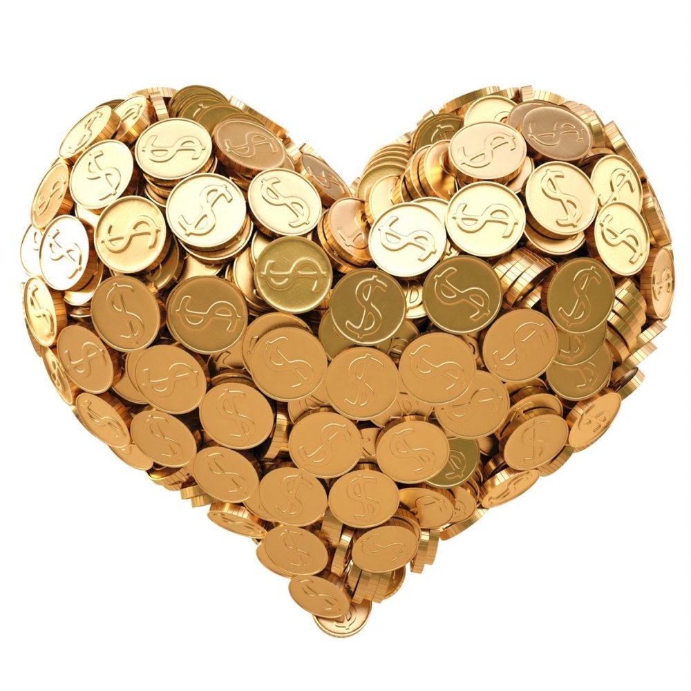 Сердце из монеты