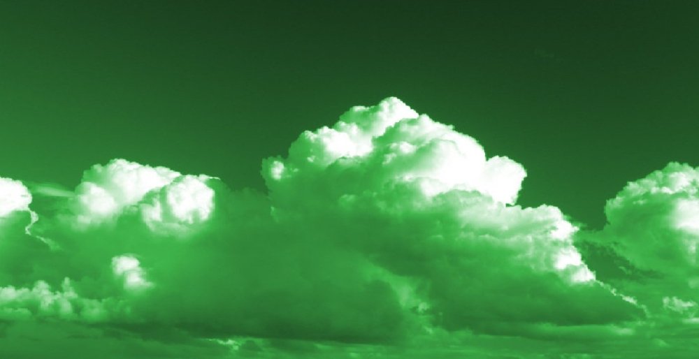 Зеленые облака - 66 фото