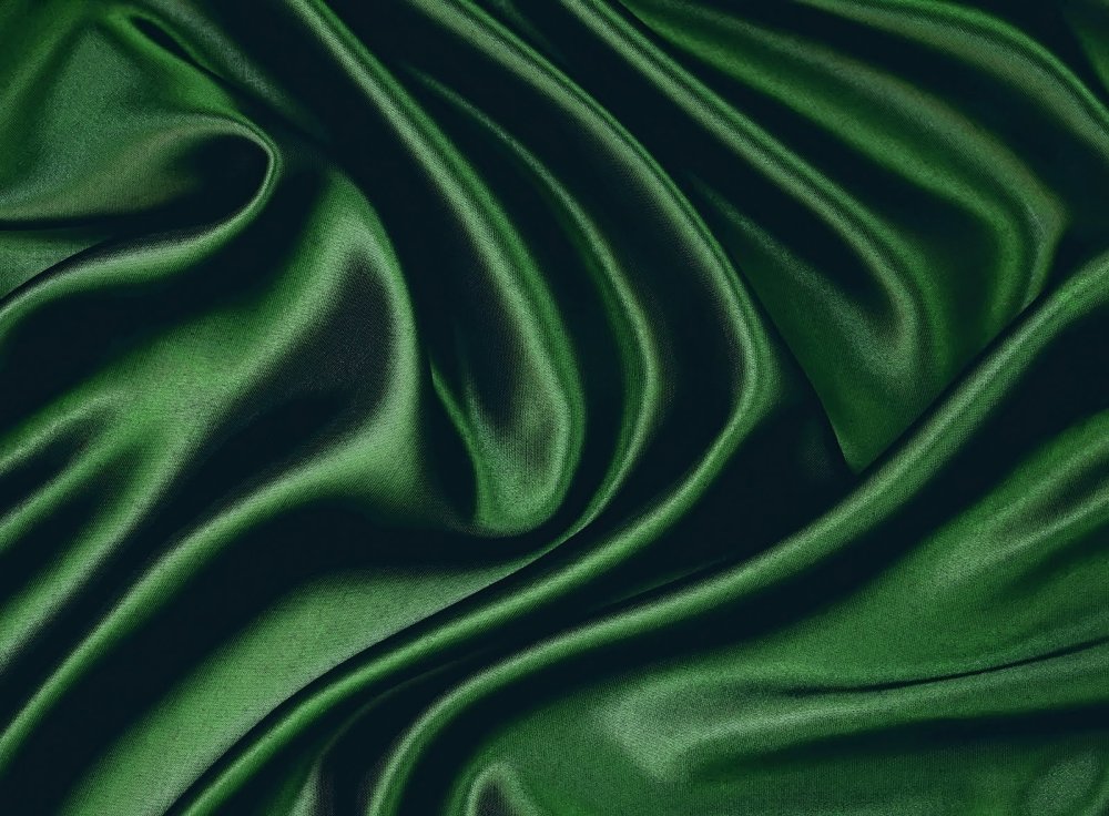 Зеленый атлас ткань - 86 фото