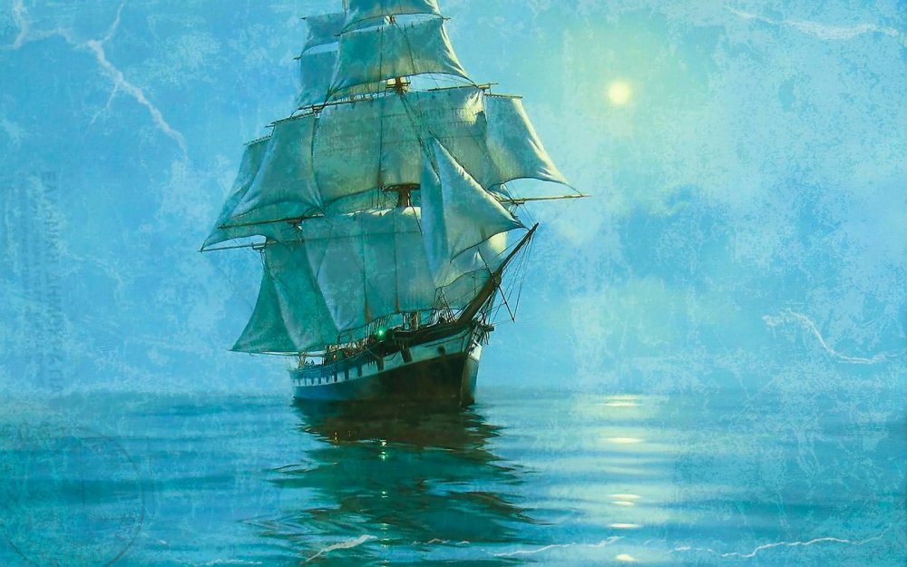 Море с корабликом