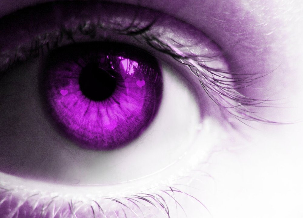 Фиолетовые глаза - 80 фото