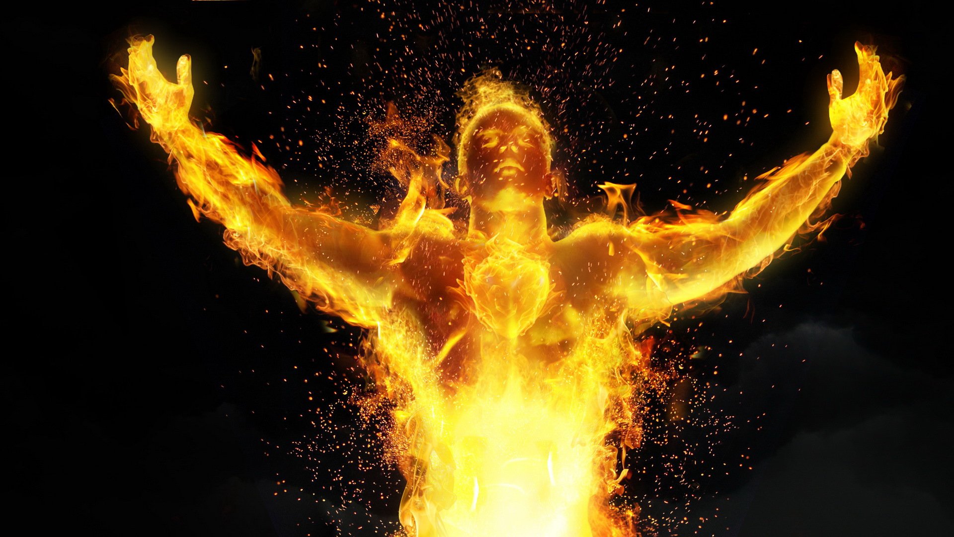 Сила человеческого духа. Огненный человек. Внутренний огонь. Огонь в душе. Огонь души.