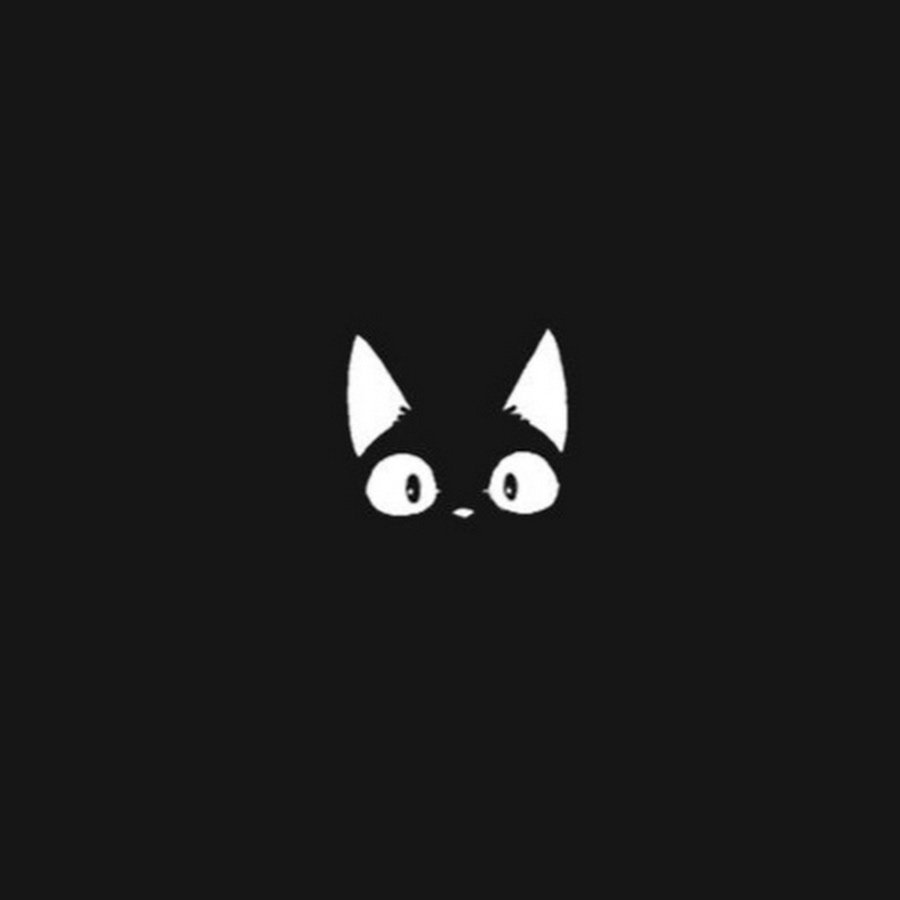 Аватар черный кот. Черная аватарка. Черный кот на аву. Минималистичный котик. Кот арт Минимализм.