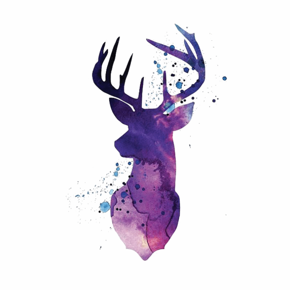 Фиолетовый олень