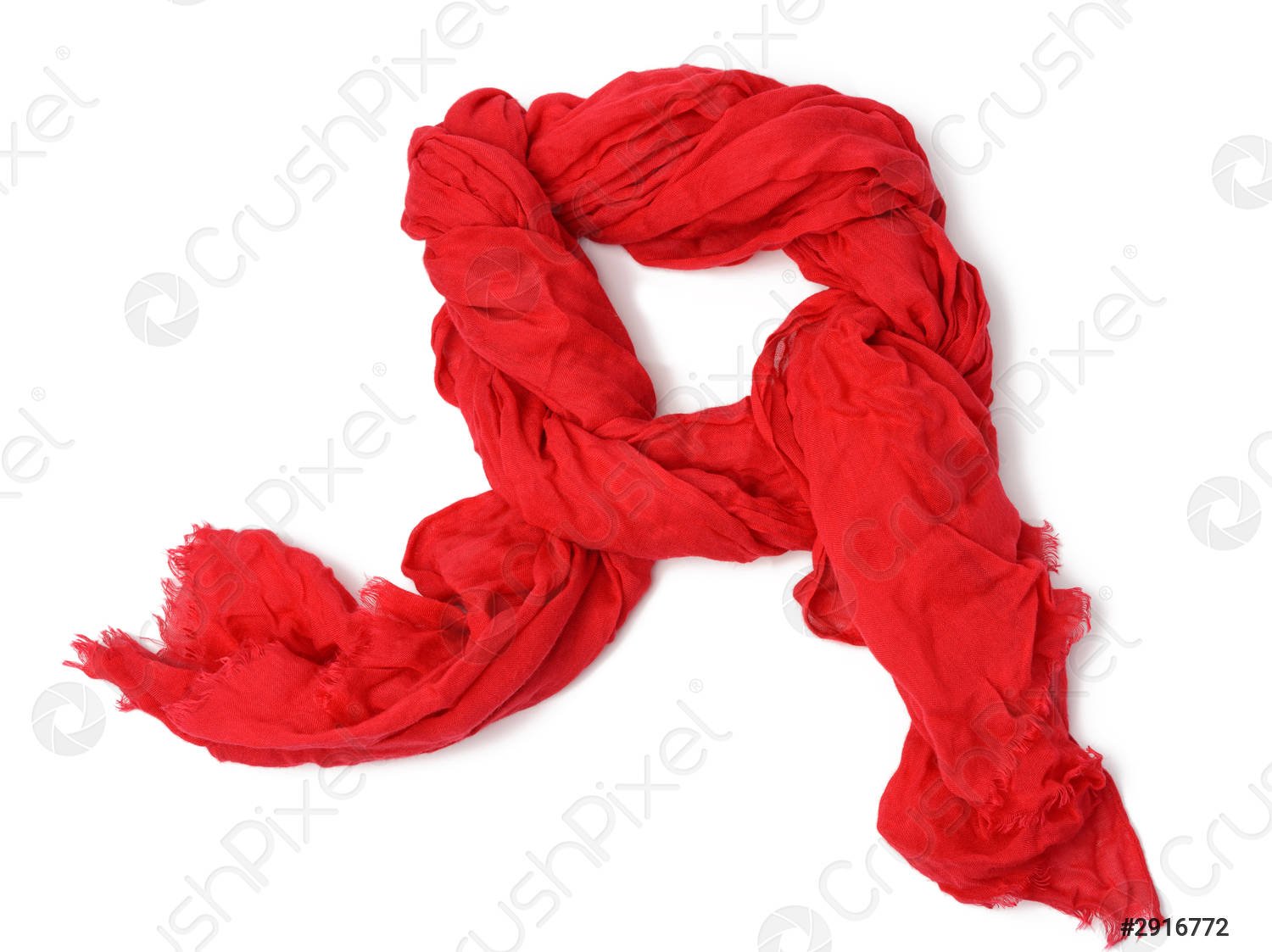 С красным шарфом род