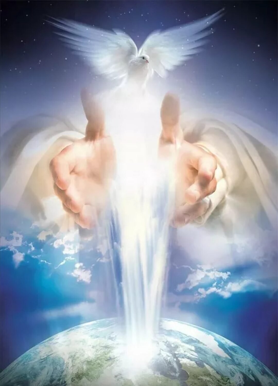 Божественно красивая картинка. Бог и ангелы. Небесные ангелы. Святой дух. Божественный ангел.