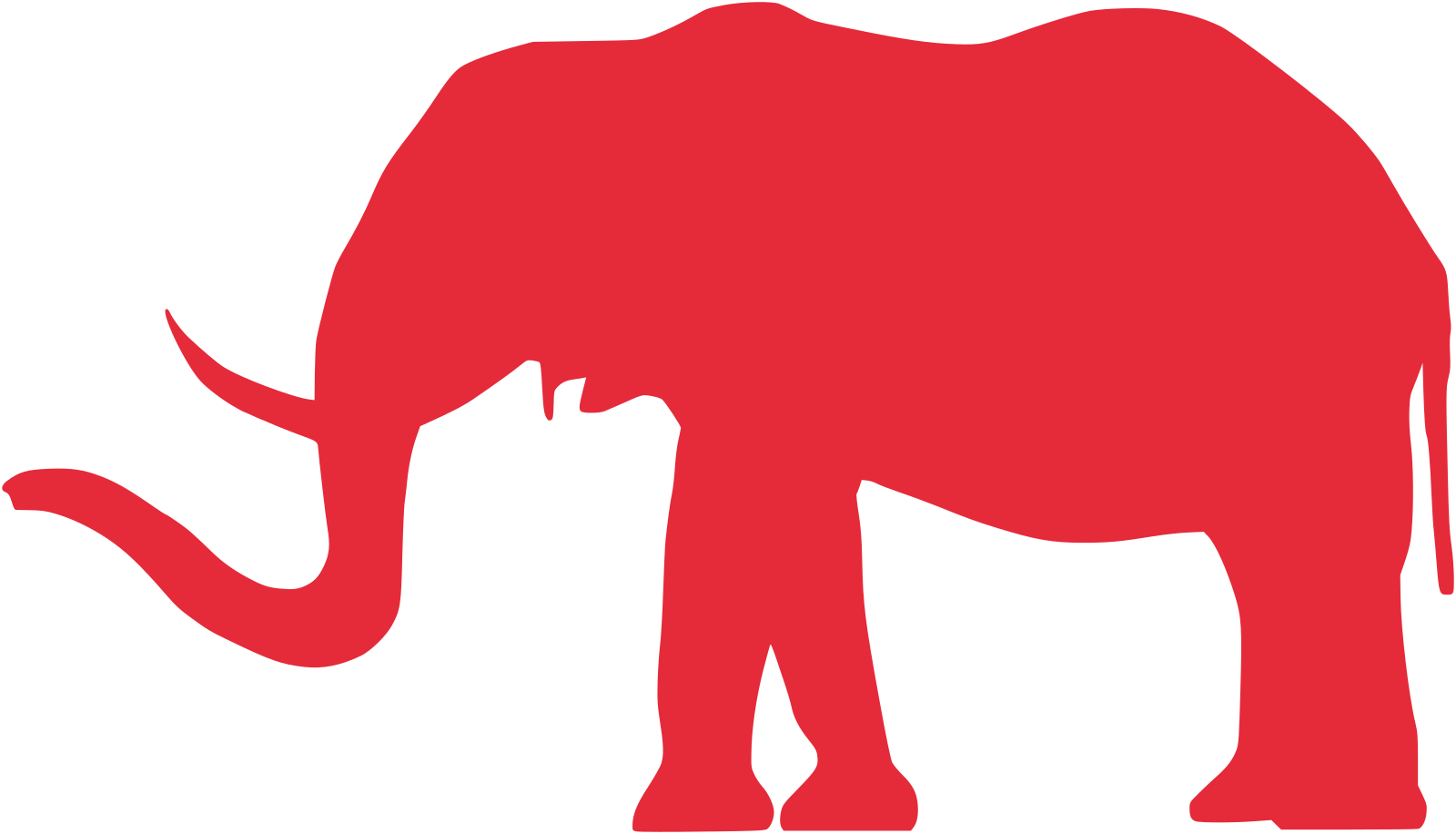 Красный слоник