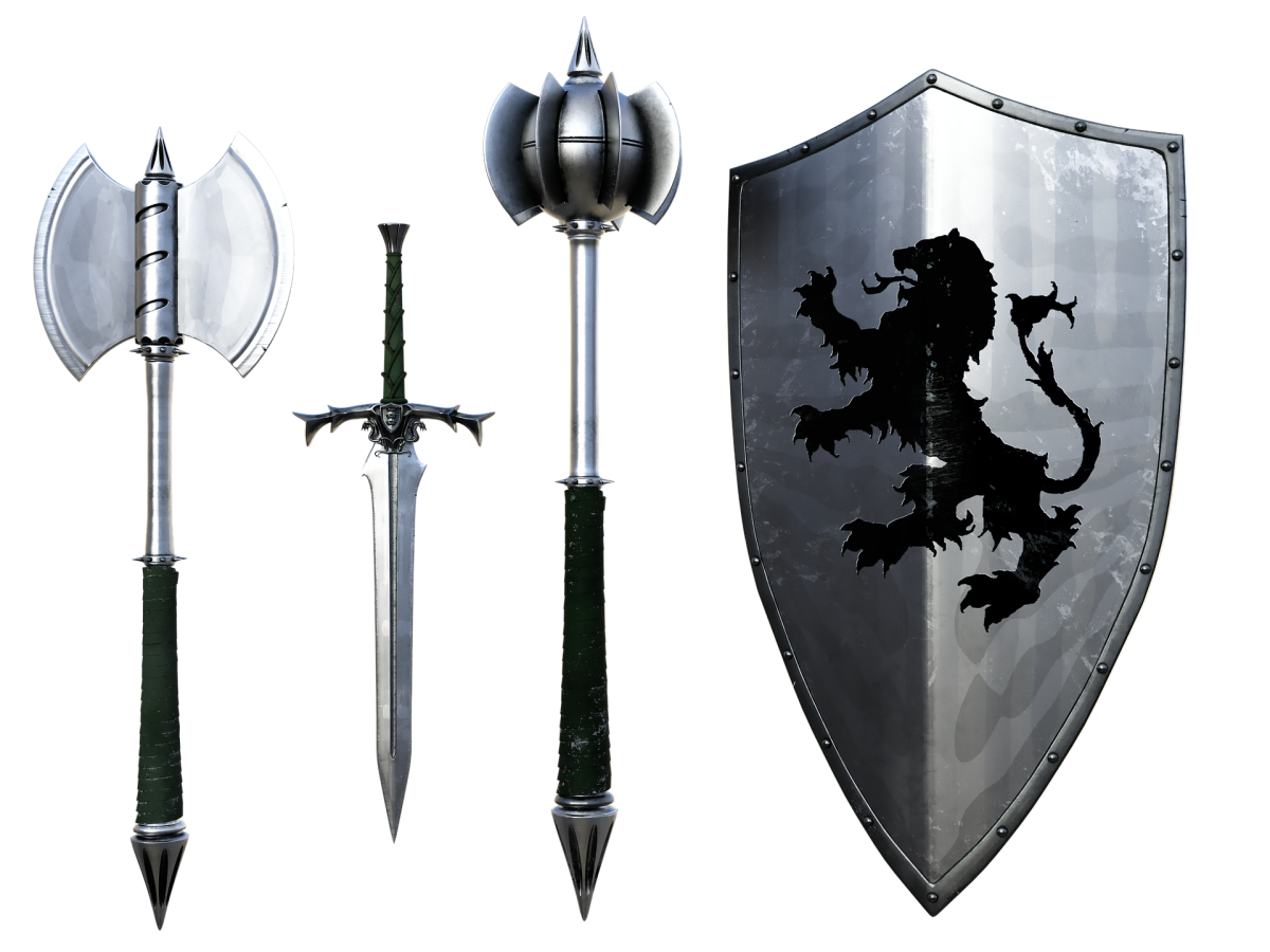 Shield knight. Булава палица оружие, щит, меч. Средневековое оружие. Оружие рыцарей. Оружие средневековых рыцарей.