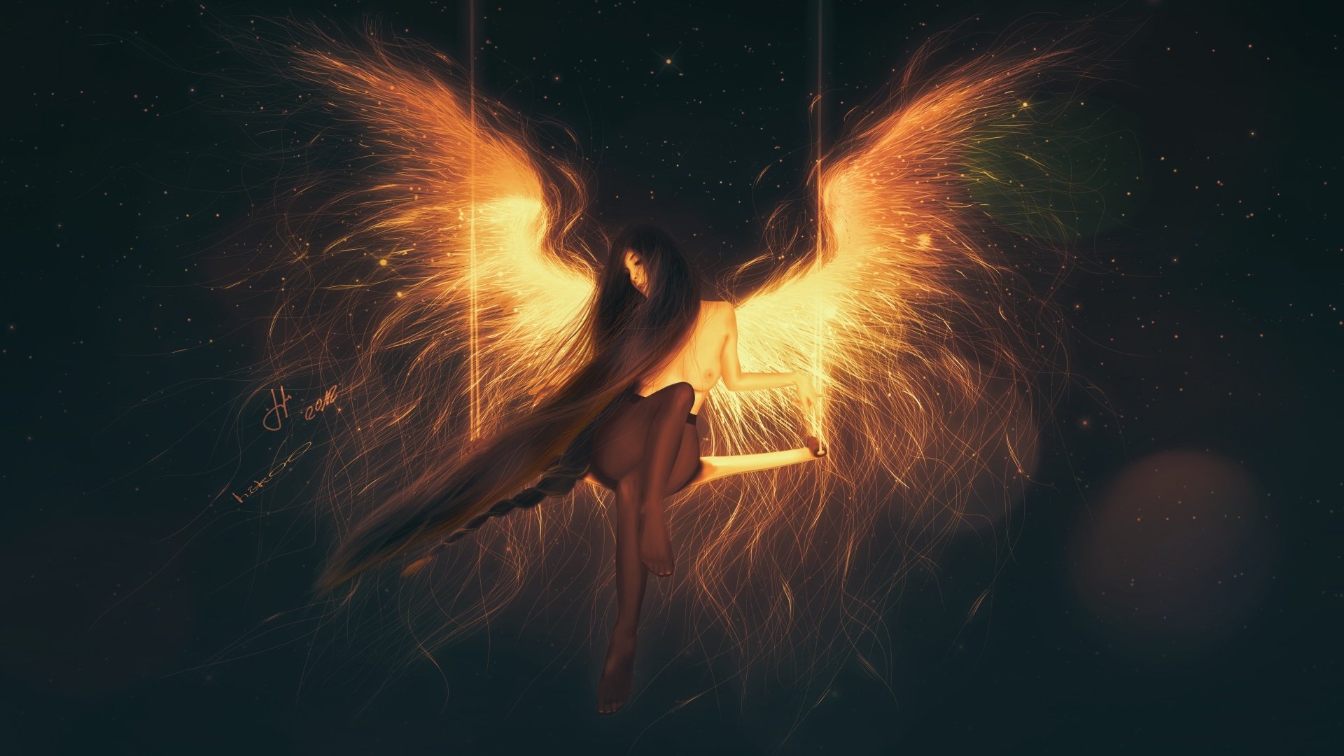 Замкнутый феникс и популярная скарлетт. Ангел с горящими крыльями. Огненные Крылья. Птица Феникс девушка. Человек с огненными крыльями.