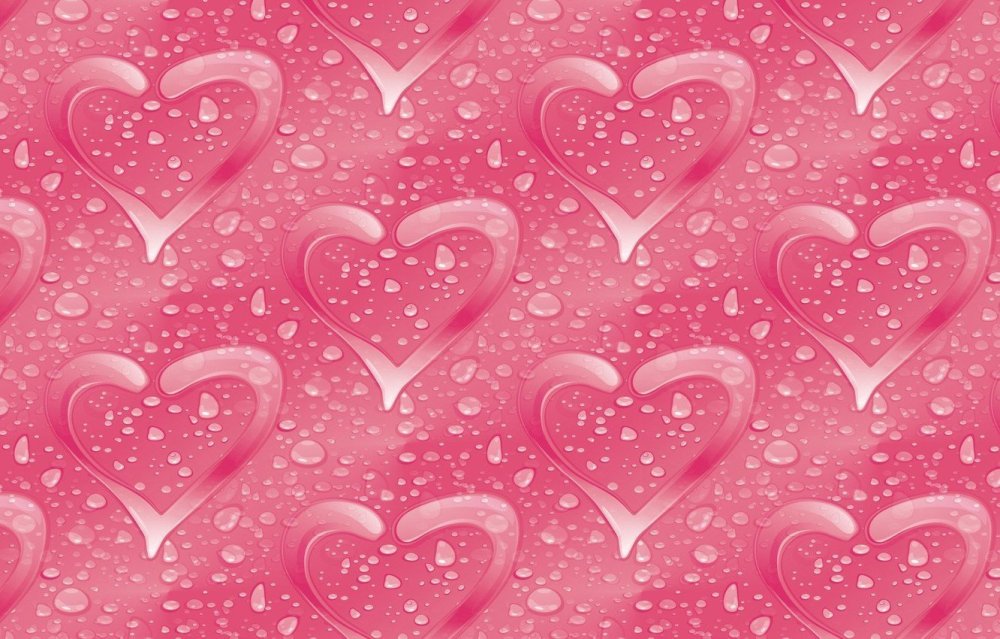 Фон с сердечками нежный