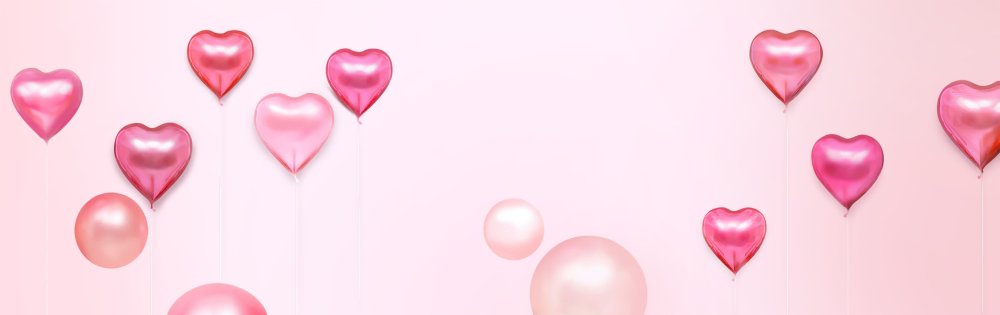 Розовый фон с сердечками