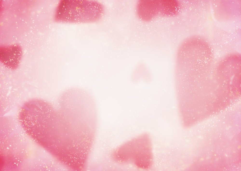 Розовый фон с сердечками