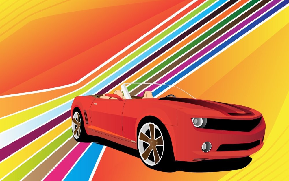 Красивый фон с машинками