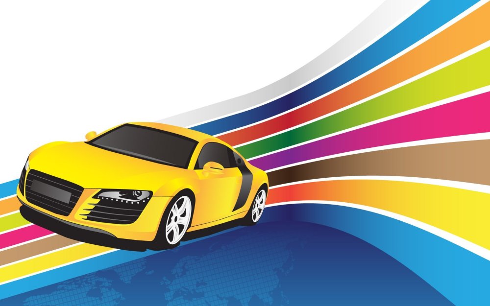 Автомобиль для визитки