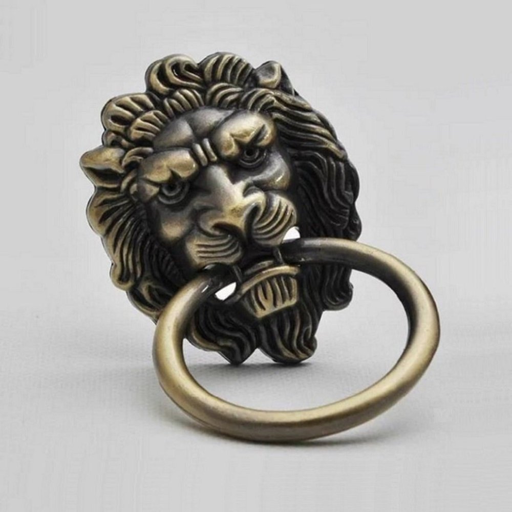 Дверная ручка Лев с кольцом