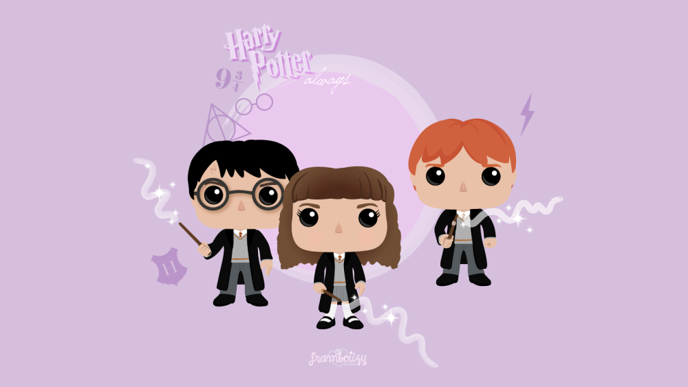 Милые обои в стиле Гарри Поттера