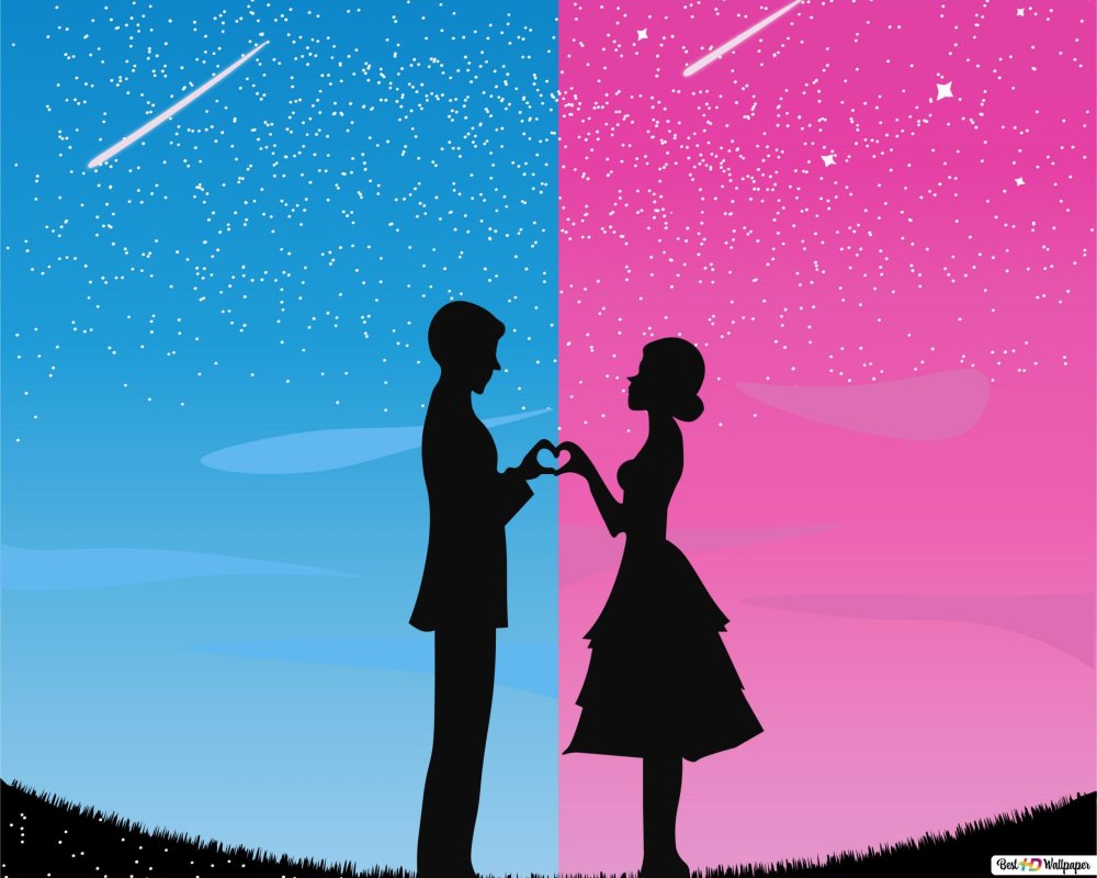 Парные обои с лучшей подругой