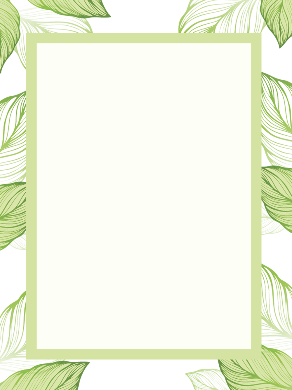 Рамка с листочками